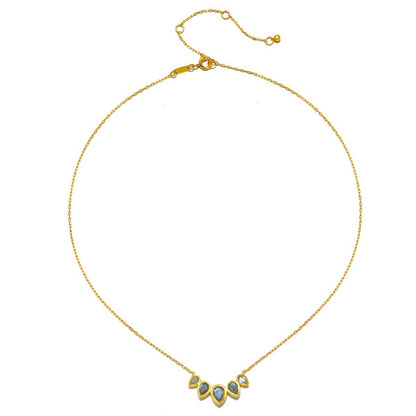 Labradorite Petal Necklace | Satya
