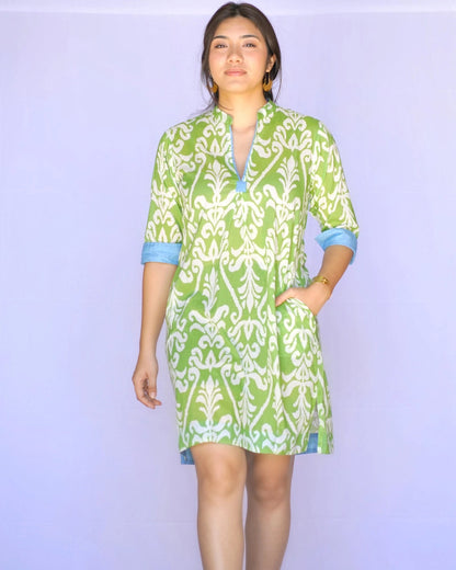 Amelia Dress in Lime