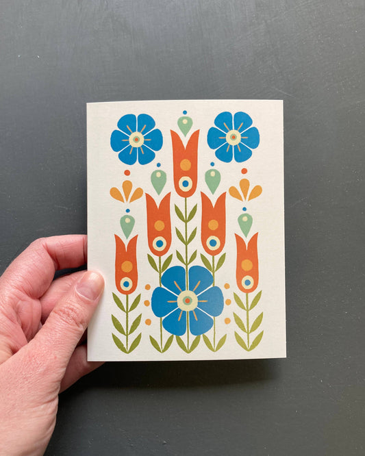 Floral IV Blank Card