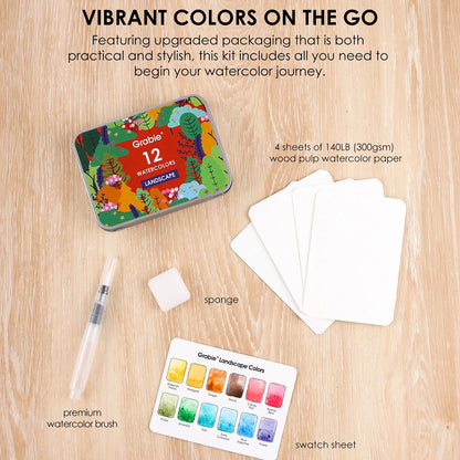 Landscape Pocket Watercolor Set