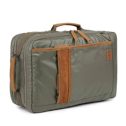 Madrone Coated Canvas Backpack in Army Green