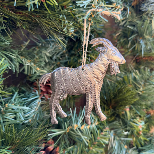 Metal Goat Ornament