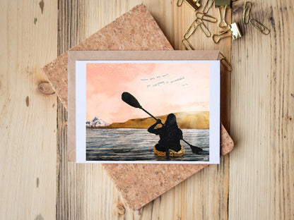 Columbia Kayak Greeting Card