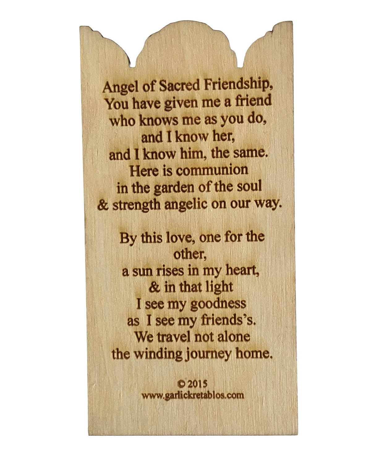 Angel of Friendship Pocket Plaque