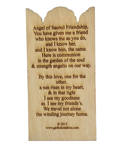 Angel of Friendship Pocket Plaque