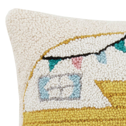 Vintage Camper Hook Pillow