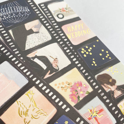 Like in the Movies Wedding Card