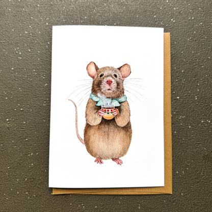 Critters and Cups - Mildred Mouse Card