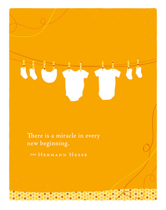 Miracle New Beginning Baby Card