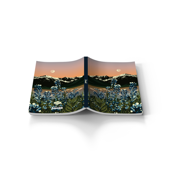 Lupines  Soft Touch Layflat Notebook