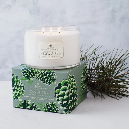 Roland Pine Three-Wick Candle