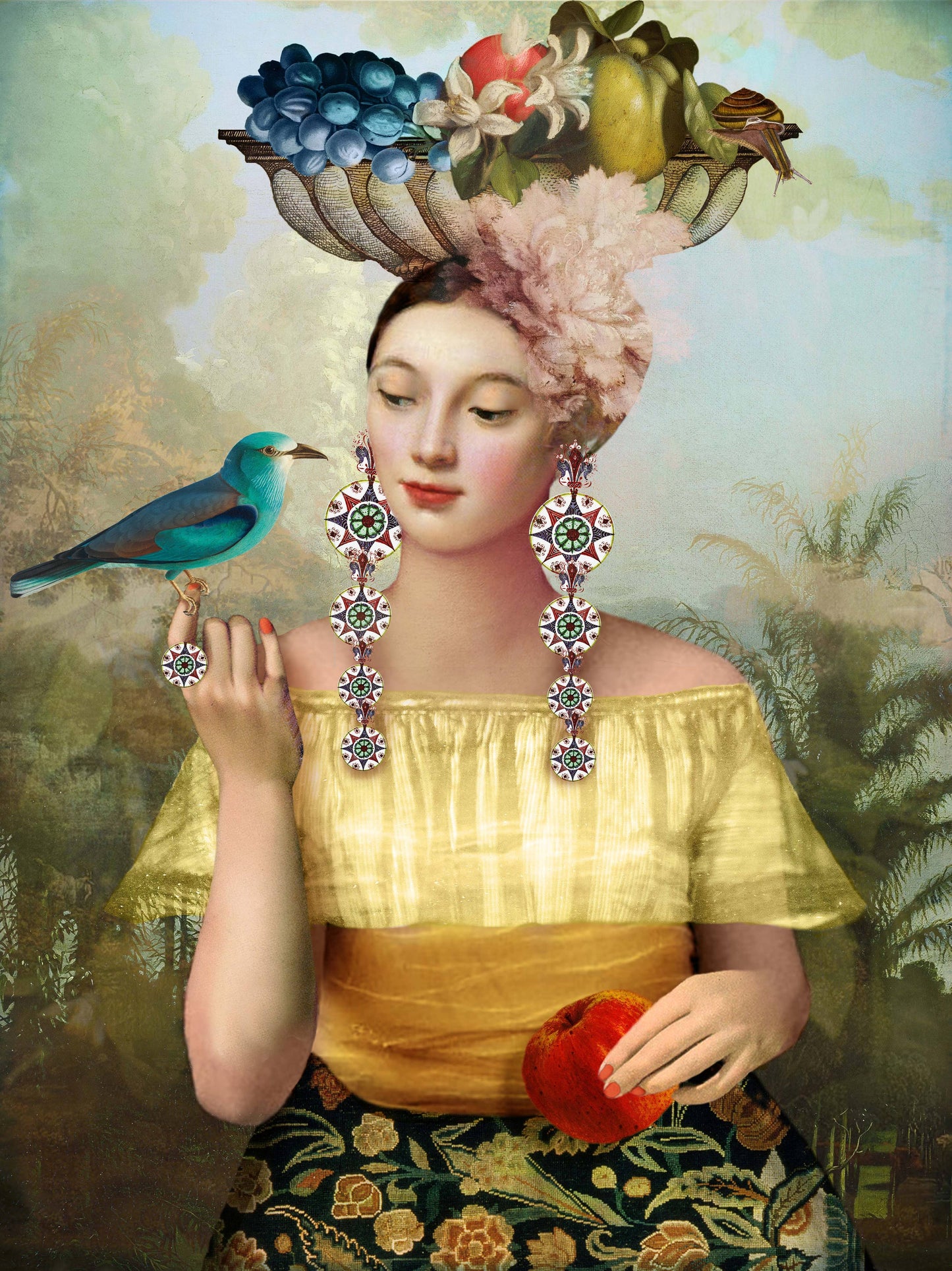 9 of Pentacles Greeting Card