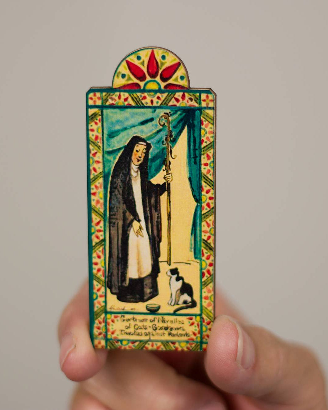 St. Gertrude of Nevilles Pocket Plaque