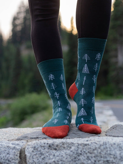 Arboretum Green Crew Socks