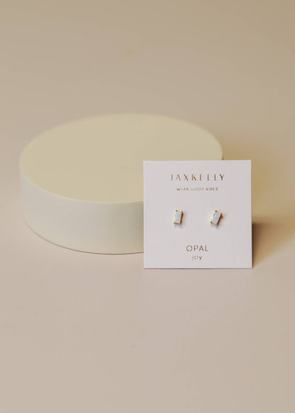 White Opal Baguette Posts