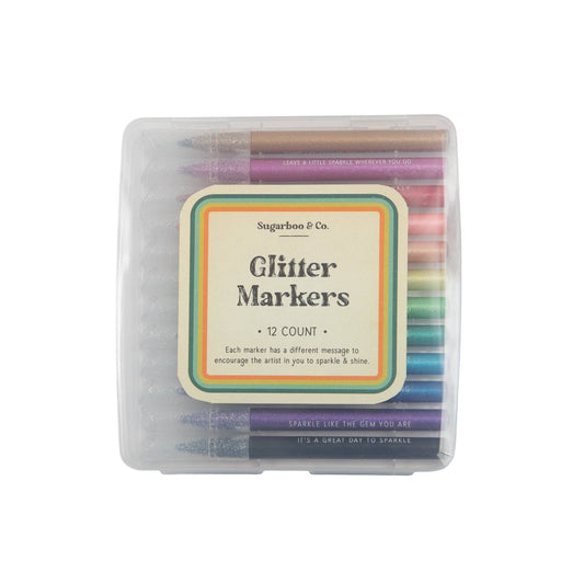 Glitter Markers Set of 12