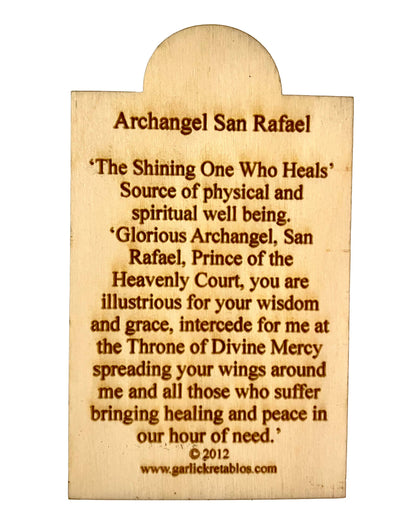 Archangel Rafael Pocket Plaque