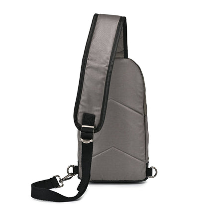Coated Canvas Sling Bag in Army Green
