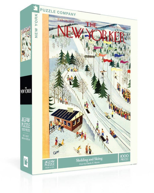 Sledding and Skiing 1000 Piece Puzzle