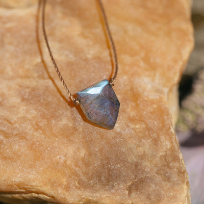 Determined to Rise Labradorite Necklace