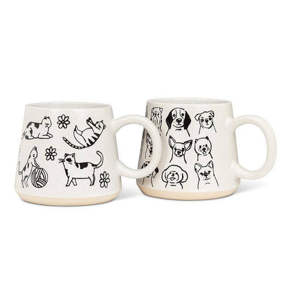 Black & White Dogs Oversized Mug