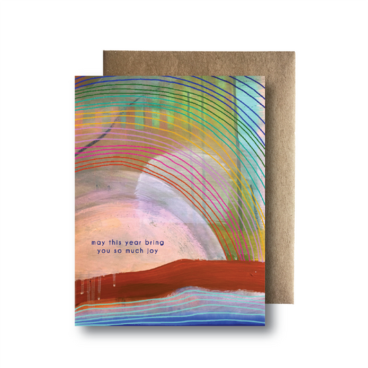 Happy Birthday Joy Rainbow Card