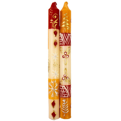 Kimeta Hand-Painted Taper Candles Pair