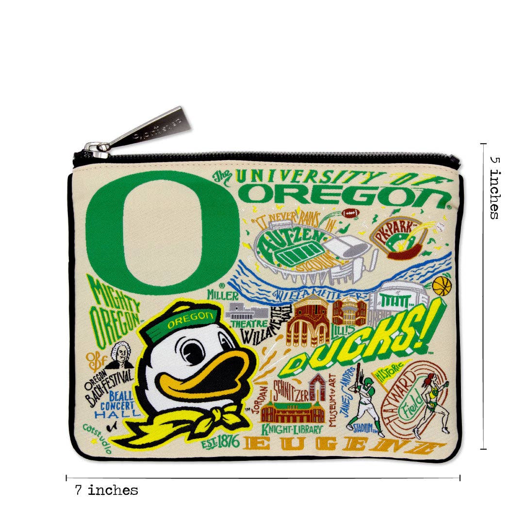 University of Oregon Zip Pouch