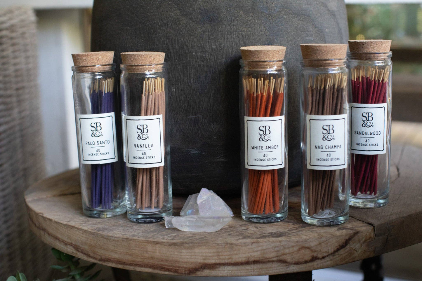 Vanilla Incense in Glass Jar