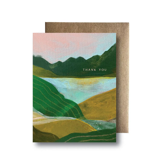 Thank You Fall Mountains Card