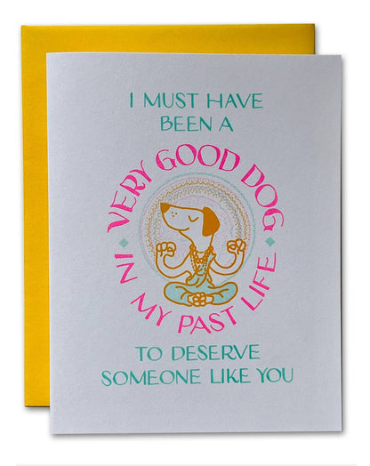Very Good Dog Love Card