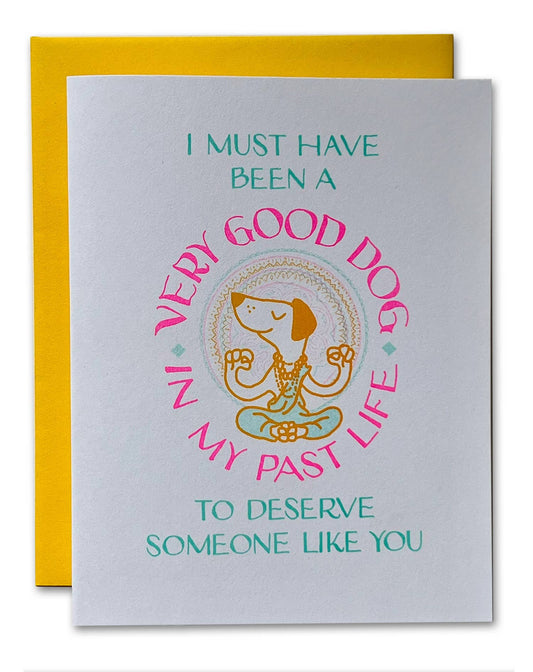 Very Good Dog Love Card