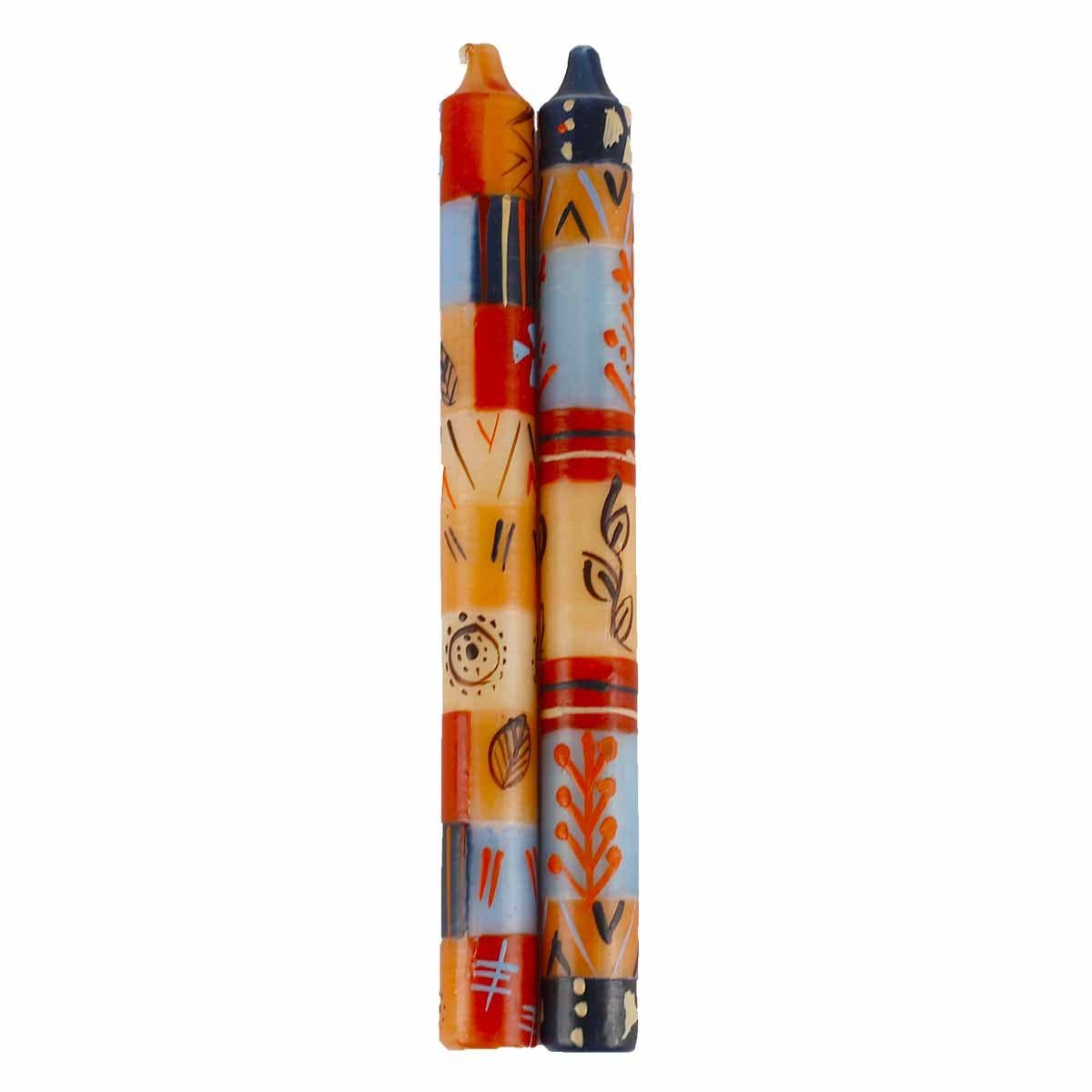 Uzushi Hand Painted Taper Candles Pair