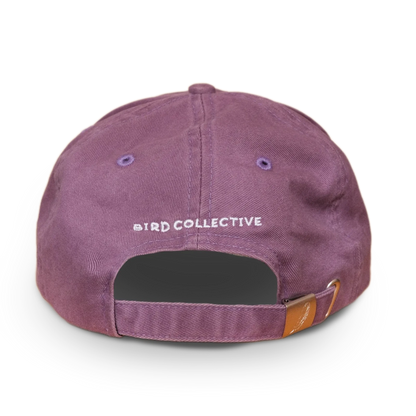 Tufted Titmouse Washed Hat in Plum