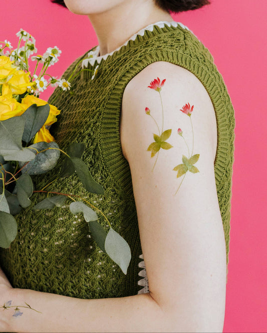 Spring Sprigs Tattoo Pair