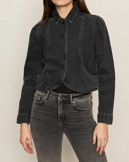 Denim Jacket in Washed Black | Sanctuary