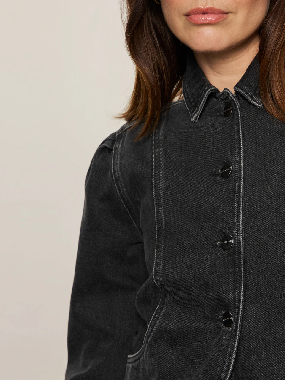Denim Jacket in Washed Black | Sanctuary