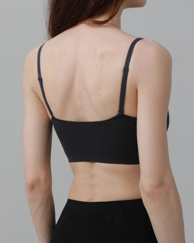 Seamless Soft Support Bra in Black