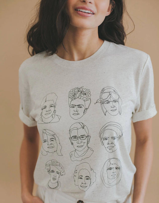 Nine Badasses Tee in Oatmeal