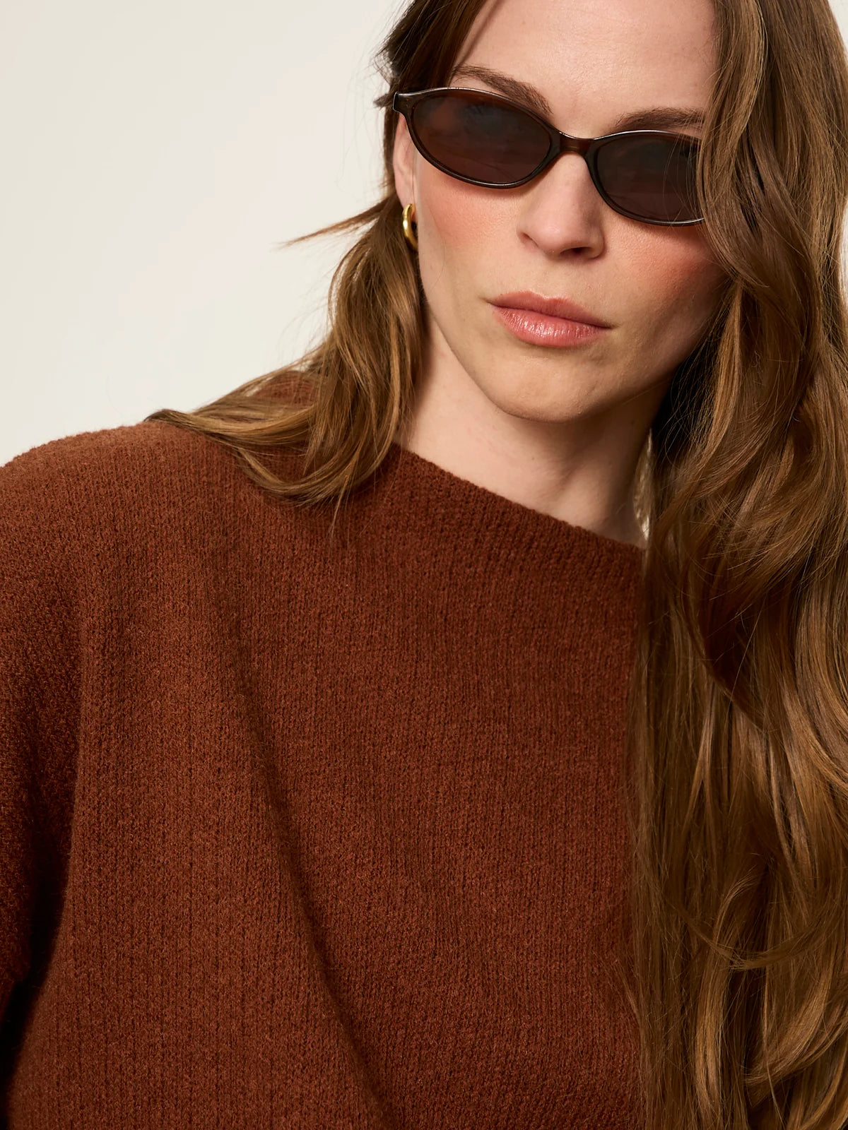 Ribbed Dolman Sweatshirt in Cocoa | Sanctuary