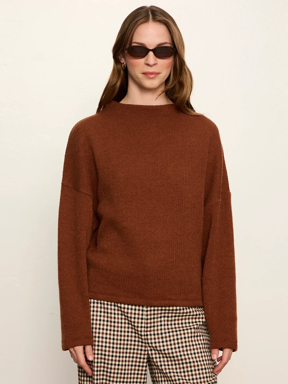 Ribbed Dolman Sweatshirt in Cocoa | Sanctuary