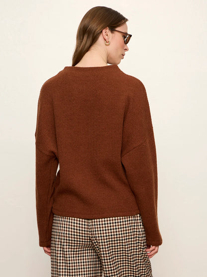 Ribbed Dolman Sweatshirt in Cocoa | Sanctuary
