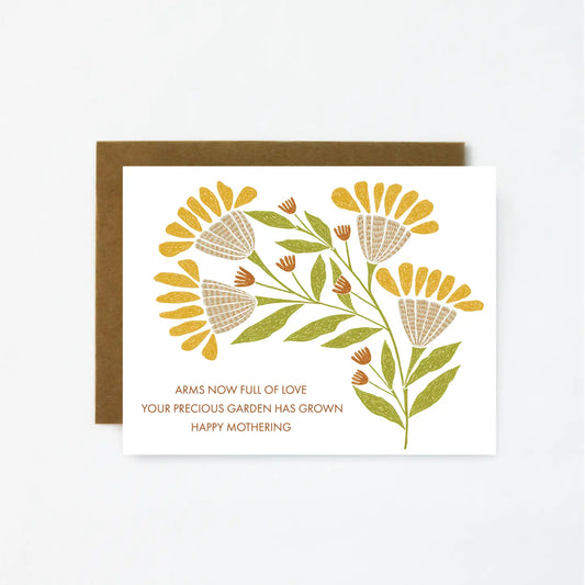 Precious Garden New Baby Card