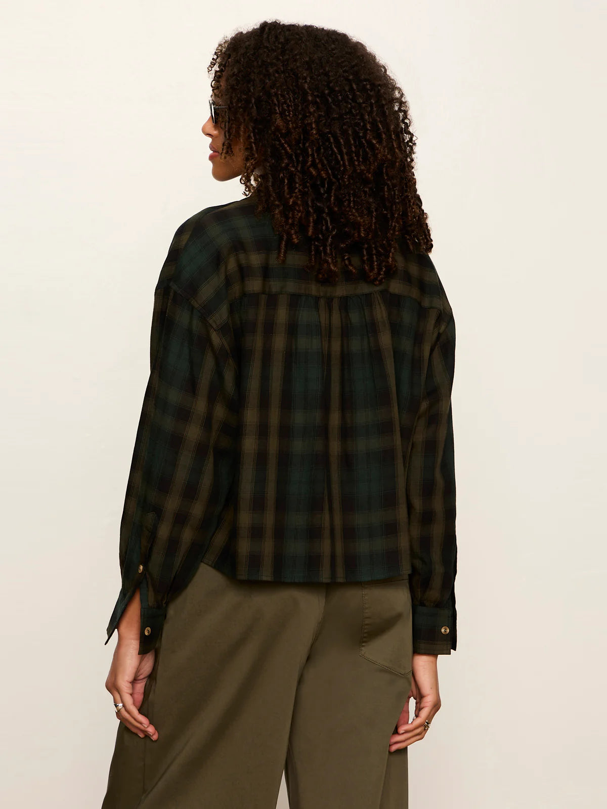 Plaid Flannel Shirt in Forest | Sanctuary