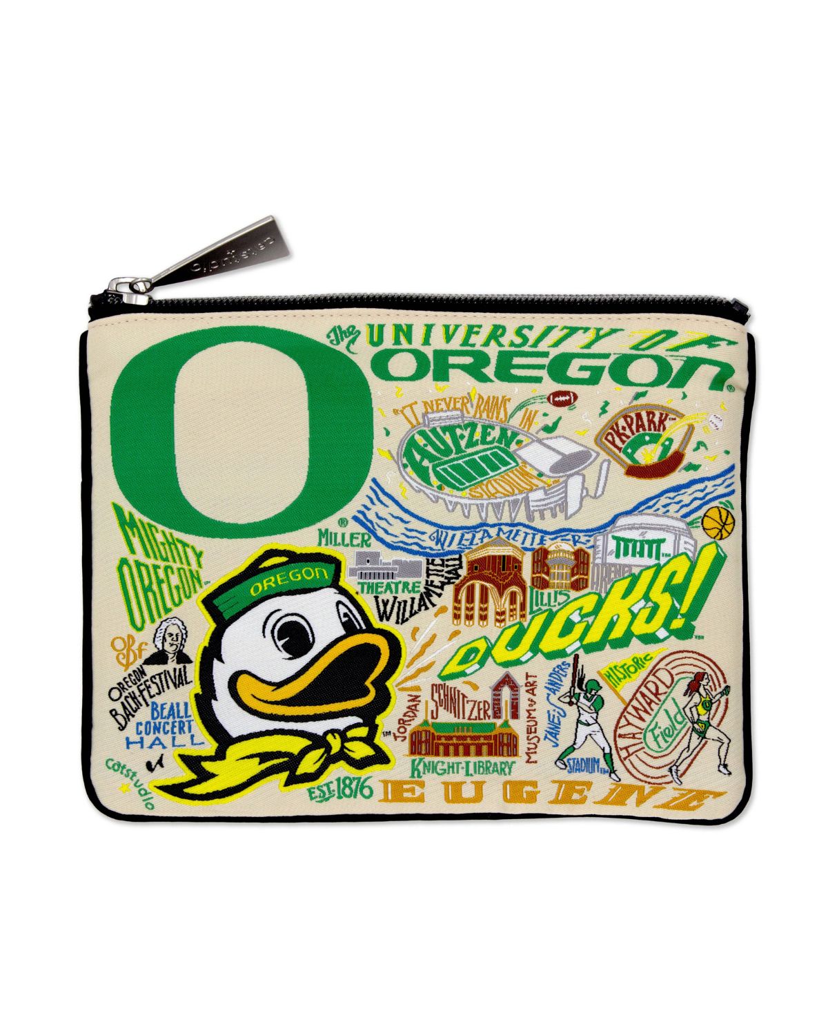 University of Oregon Zip Pouch
