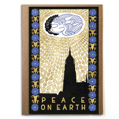 Vintage Peace on Earth Card