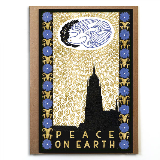 Vintage Peace on Earth Card