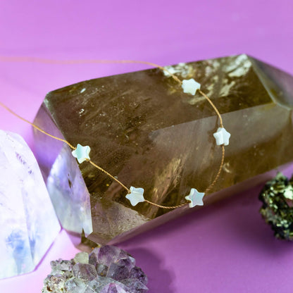 Wish Upon A Star Mother of Pearl Necklace