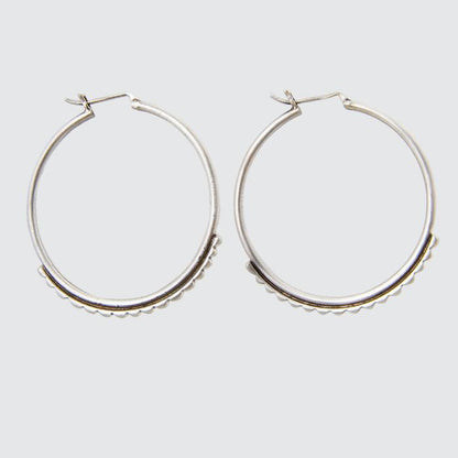 Large Tuareg Silver Hoops | Jane Diaz