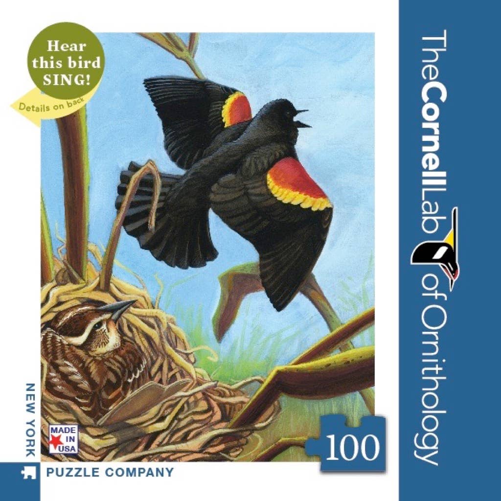 Red-winged Blackbird 100 Piece Mini Puzzle